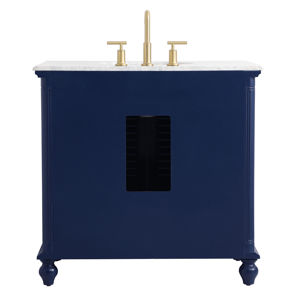 Elegant Bathroom Vanity - Blue, L 36" (VF30536BL)