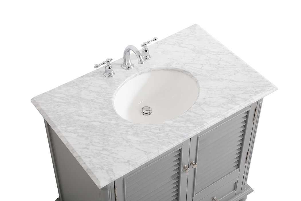 Elegant Bathroom Vanity - Gray, L 36" (VF30536GR)