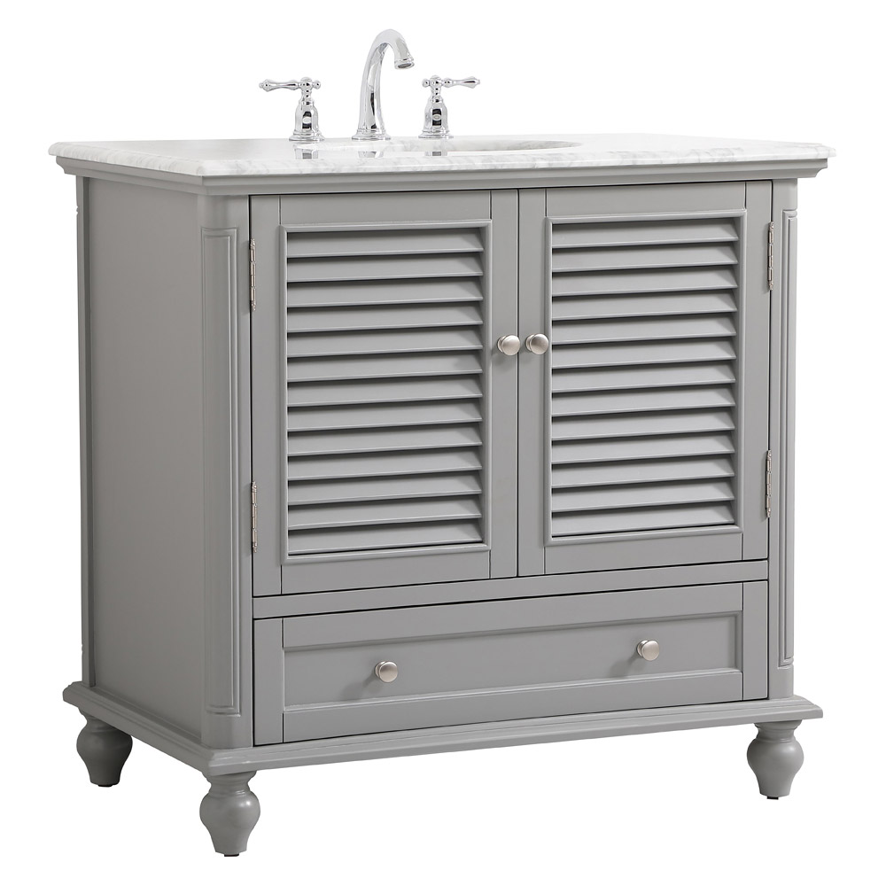 Elegant Bathroom Vanity - Gray, L 36" (VF30536GR)