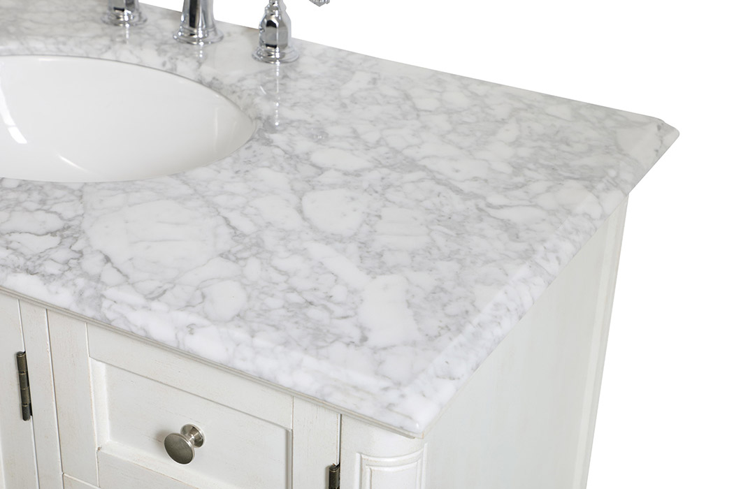 Elegant Bathroom Vanity - Antique White (VF30542AW)