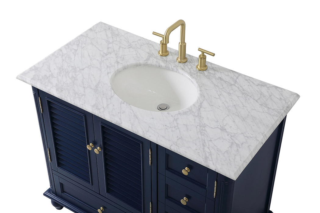 Elegant Bathroom Vanity - Blue (VF30542BL)