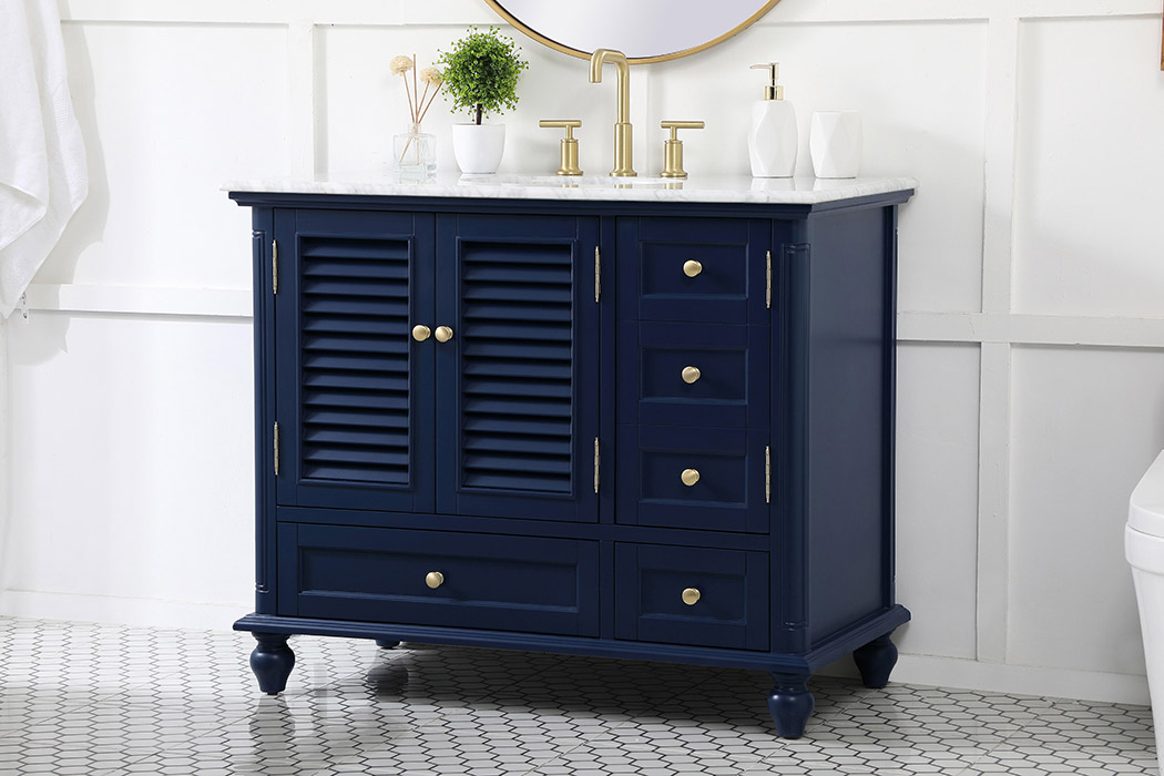 Elegant Bathroom Vanity - Blue (VF30542BL)