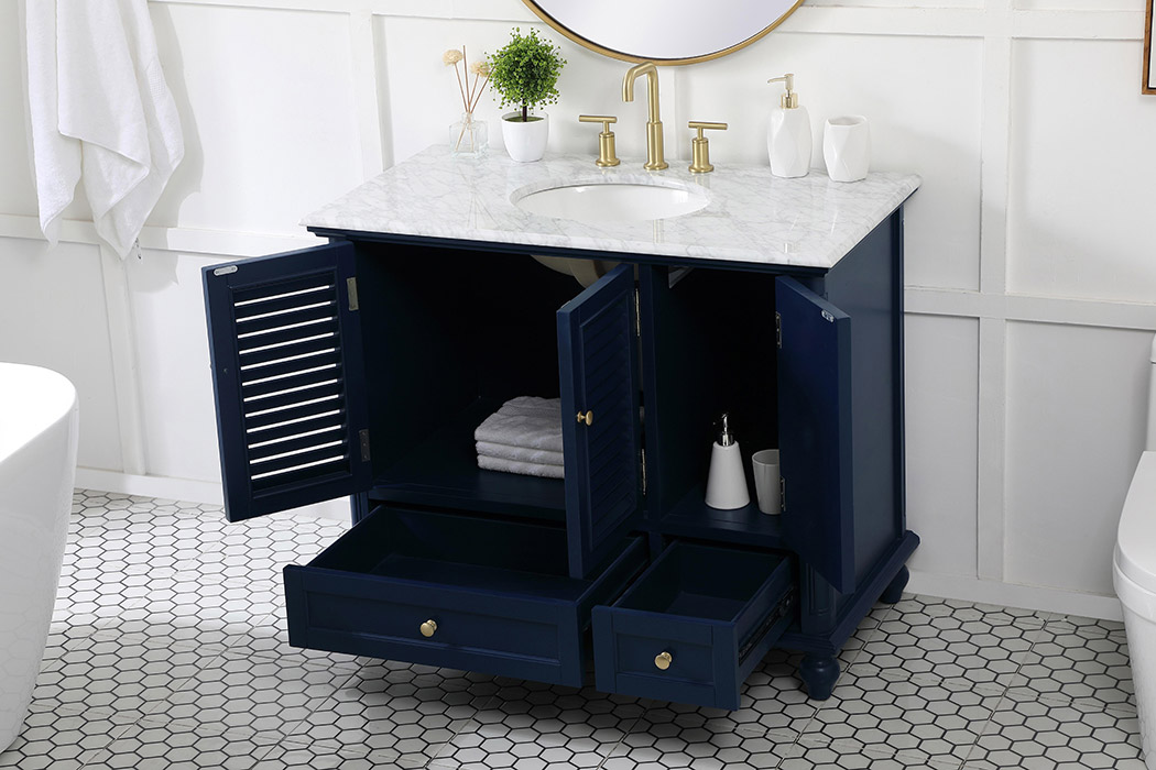 Elegant Bathroom Vanity - Blue (VF30542BL)