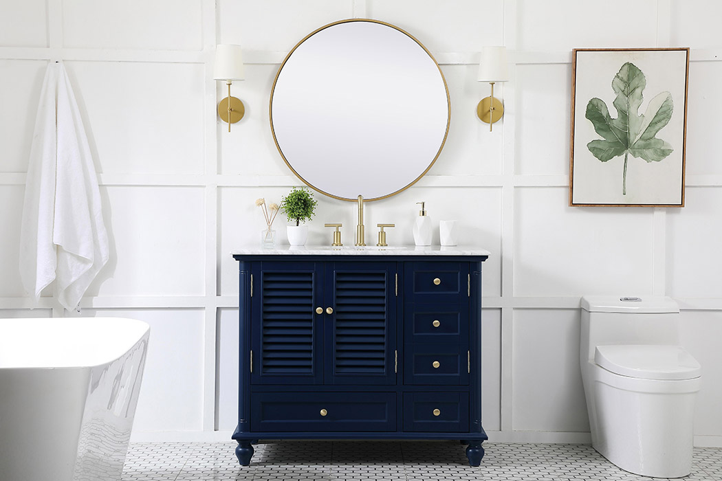 Elegant Bathroom Vanity - Blue (VF30542BL)