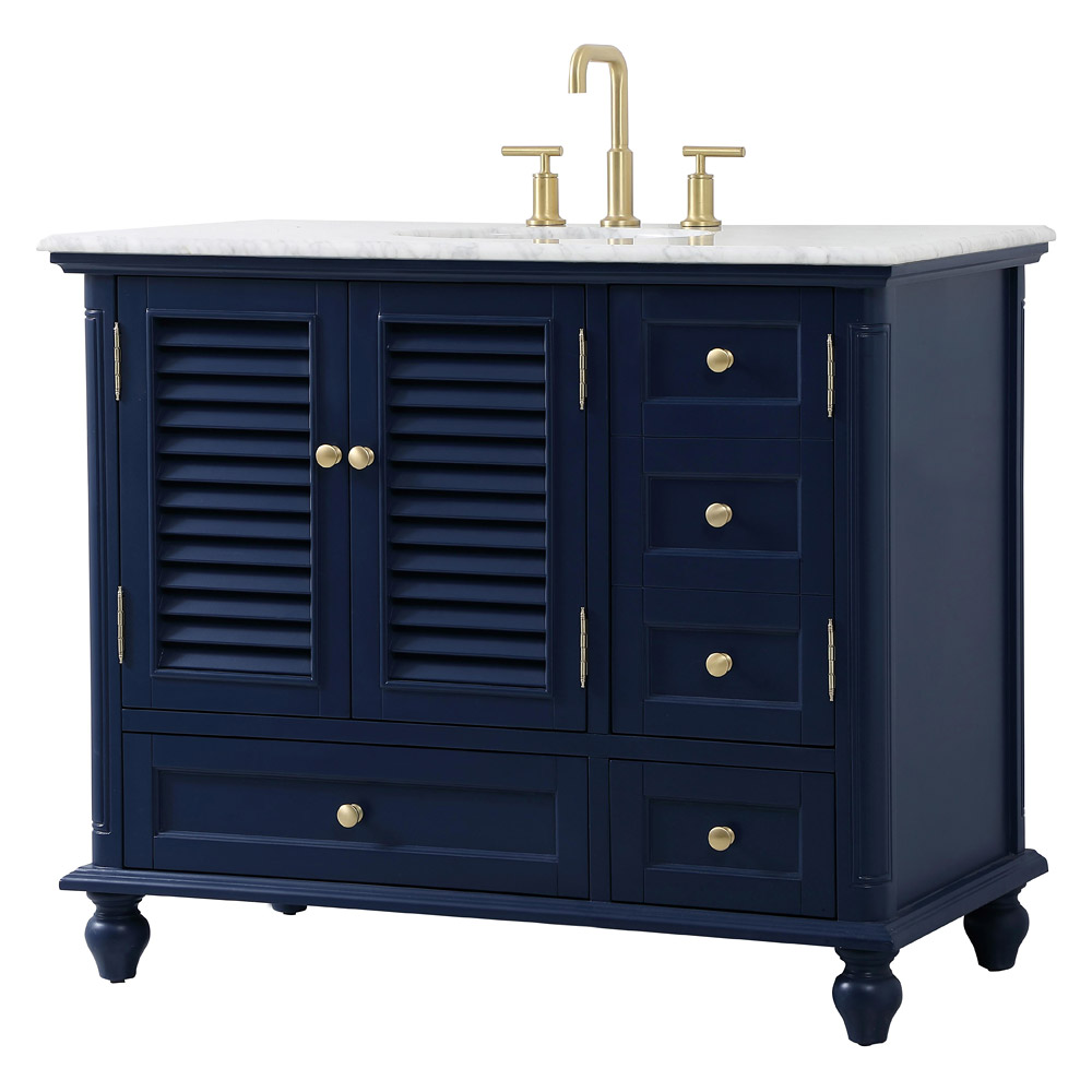 Elegant Bathroom Vanity - Blue (VF30542BL)