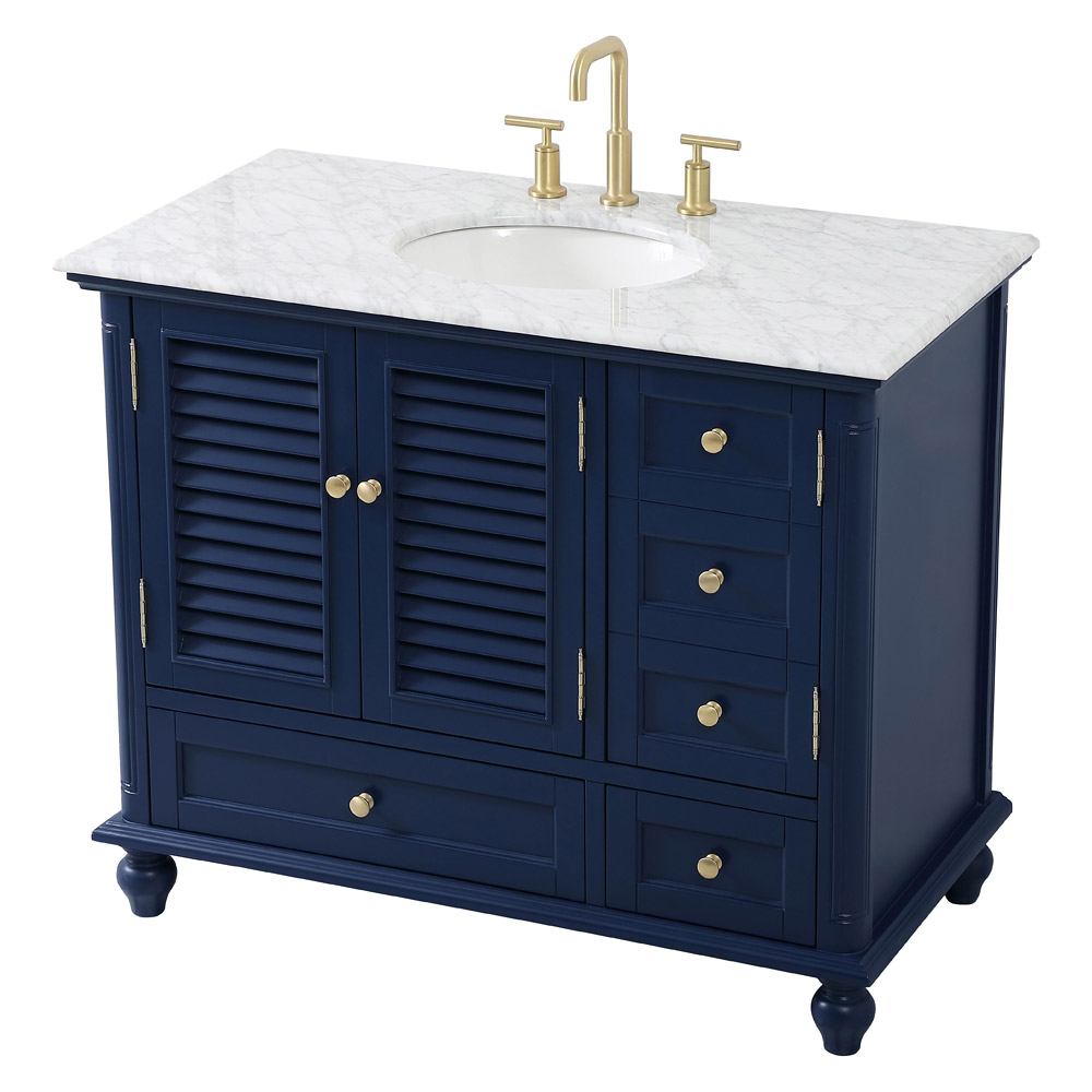 Elegant Bathroom Vanity - Blue (VF30542BL)