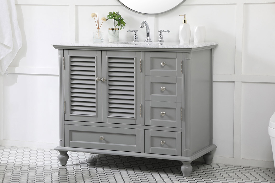 Elegant Bathroom Vanity - Gray (VF30542GR)