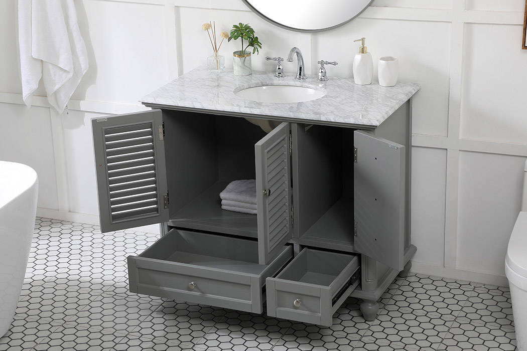 Elegant Bathroom Vanity - Gray (VF30542GR)