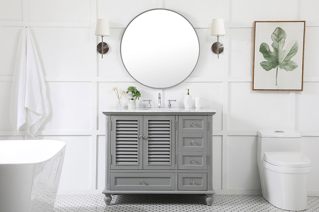 Elegant Bathroom Vanity - Gray (VF30542GR)