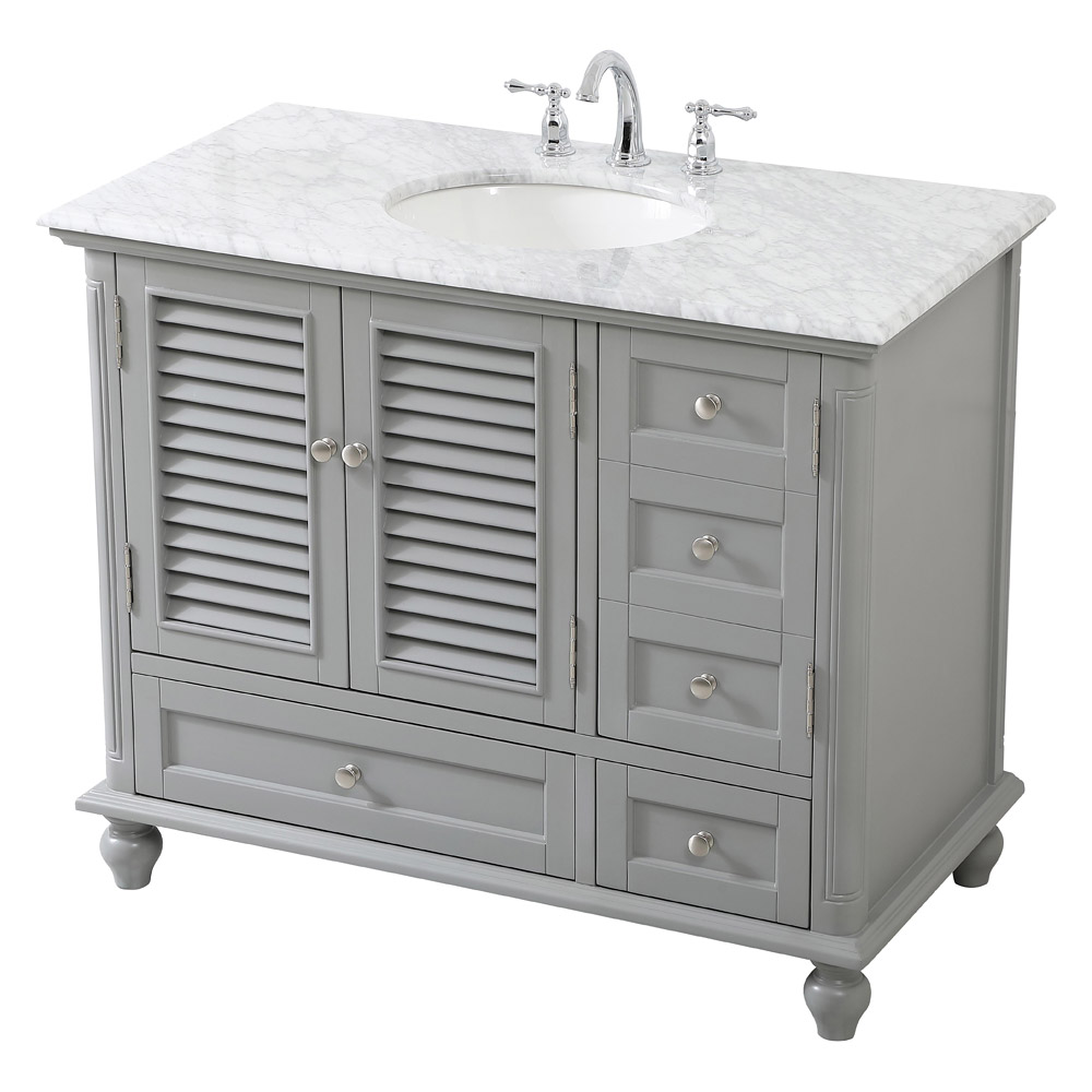 Elegant Bathroom Vanity - Gray (VF30542GR)