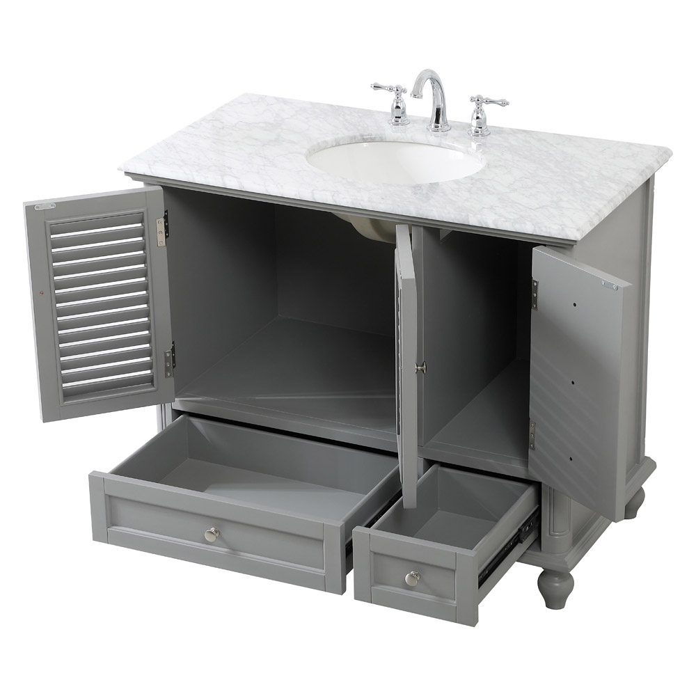 Elegant Bathroom Vanity - Gray (VF30542GR)