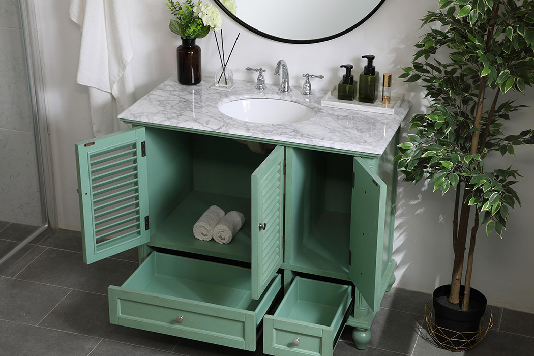 Elegant Bathroom Vanity - Vintage Mint (VF30542VM)