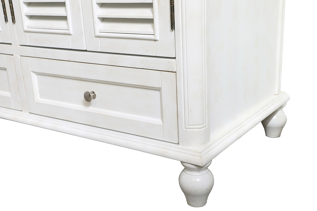 Elegant Bathroom Vanity - Antique White (VF30548AW)