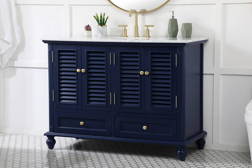 Elegant Bathroom Vanity - Blue (VF30548BL)