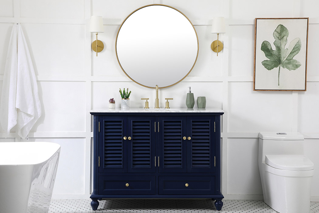 Elegant Bathroom Vanity - Blue (VF30548BL)