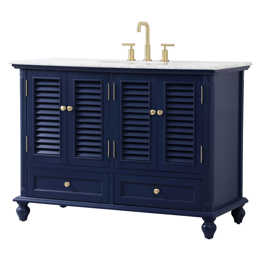 Elegant Bathroom Vanity - Blue (VF30548BL)