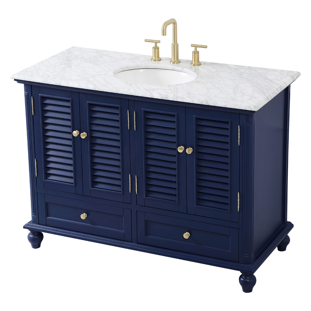 Elegant Bathroom Vanity - Blue (VF30548BL)