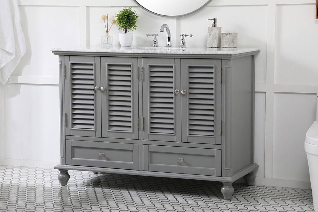 Elegant Bathroom Vanity - Gray (VF30548GR)