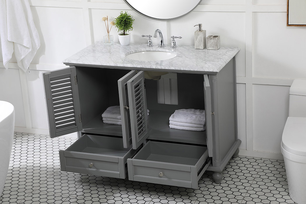 Elegant Bathroom Vanity - Gray (VF30548GR)