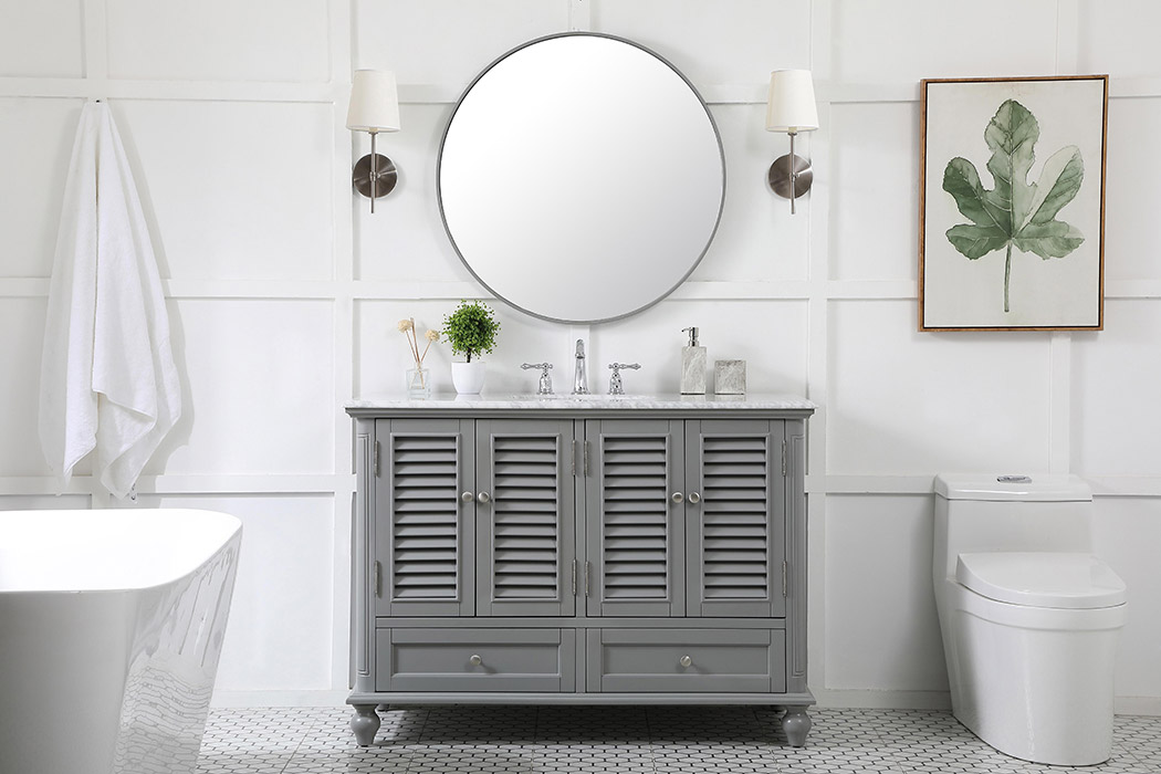 Elegant Bathroom Vanity - Gray (VF30548GR)