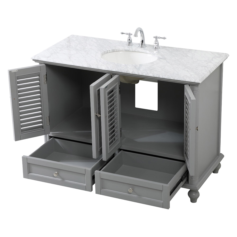 Elegant Bathroom Vanity - Gray (VF30548GR)