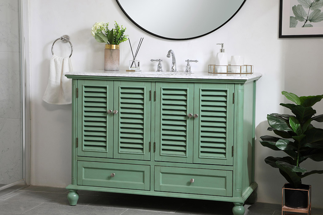 Elegant Bathroom Vanity - Vintage Mint (VF30548VM)