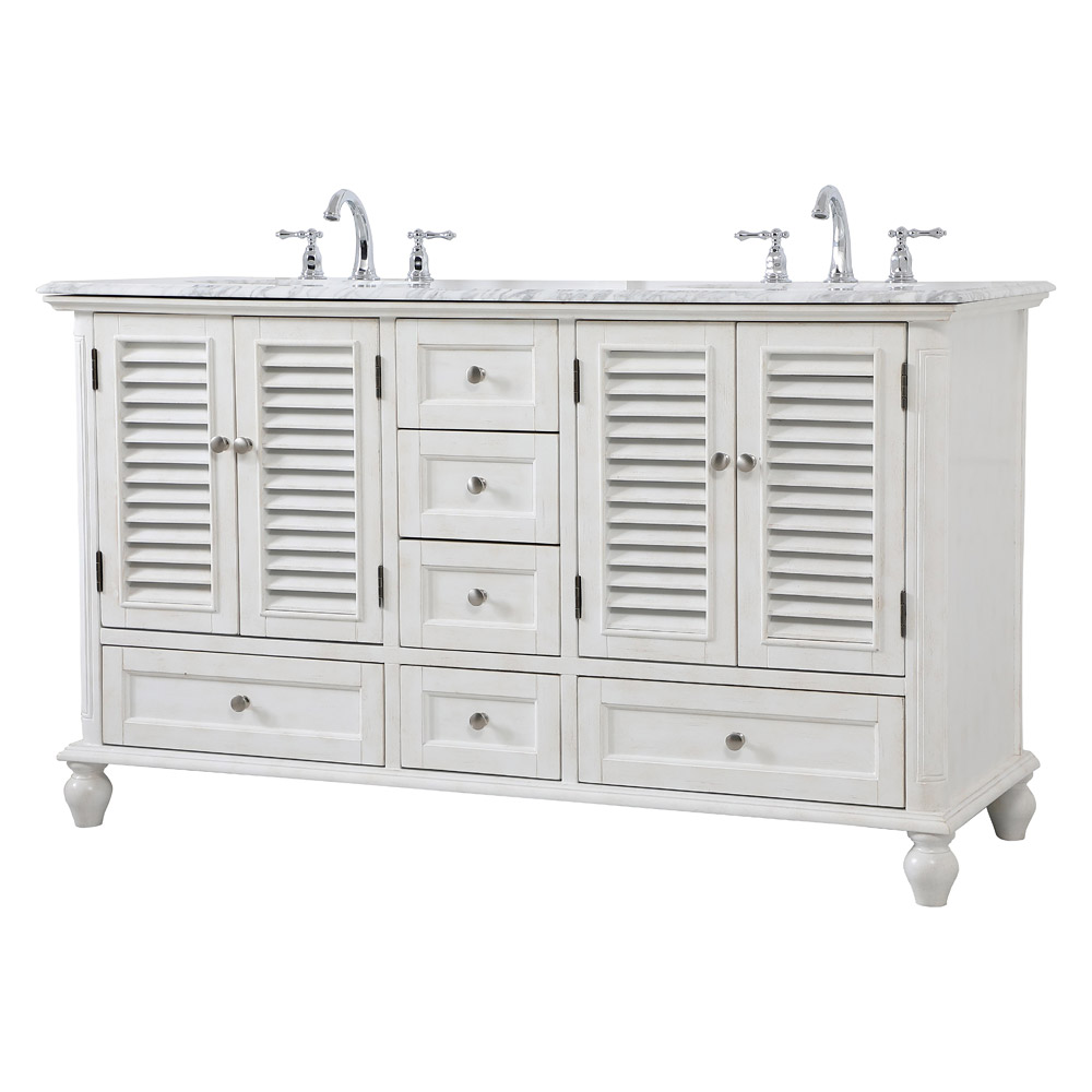 Elegant Bathroom Vanity - Antique White (VF30560DAW)