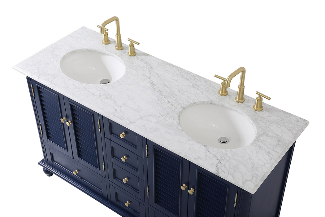 Elegant Bathroom Vanity - Blue (VF30560DBL)