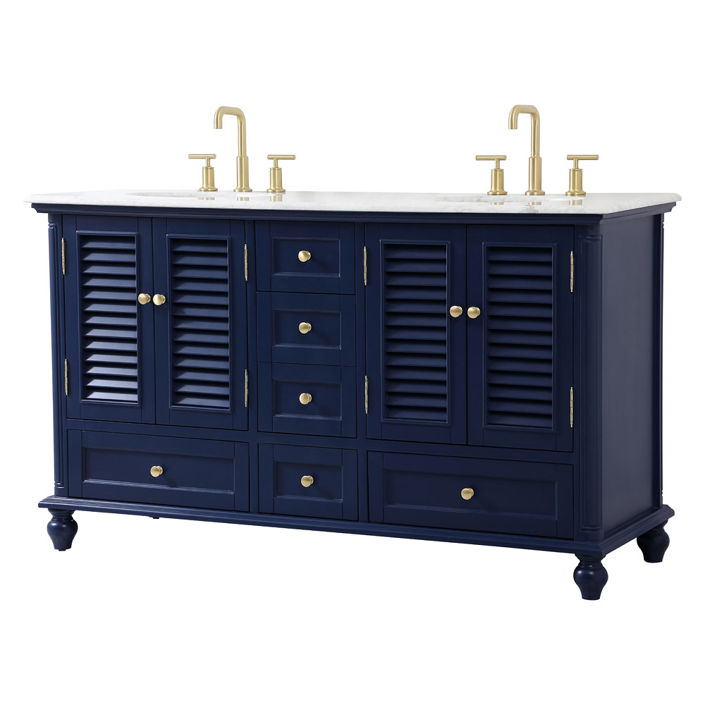 Elegant Bathroom Vanity - Blue (VF30560DBL)