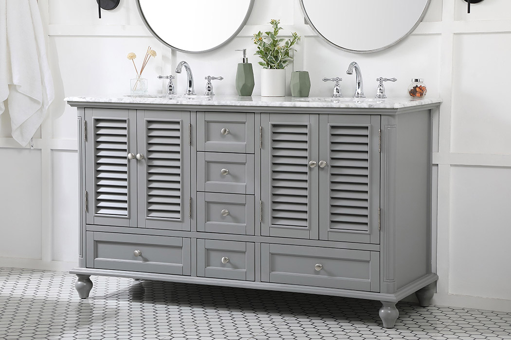 Elegant Bathroom Vanity - Gray (VF30560DGR)