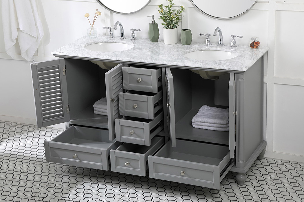 Elegant Bathroom Vanity - Gray (VF30560DGR)