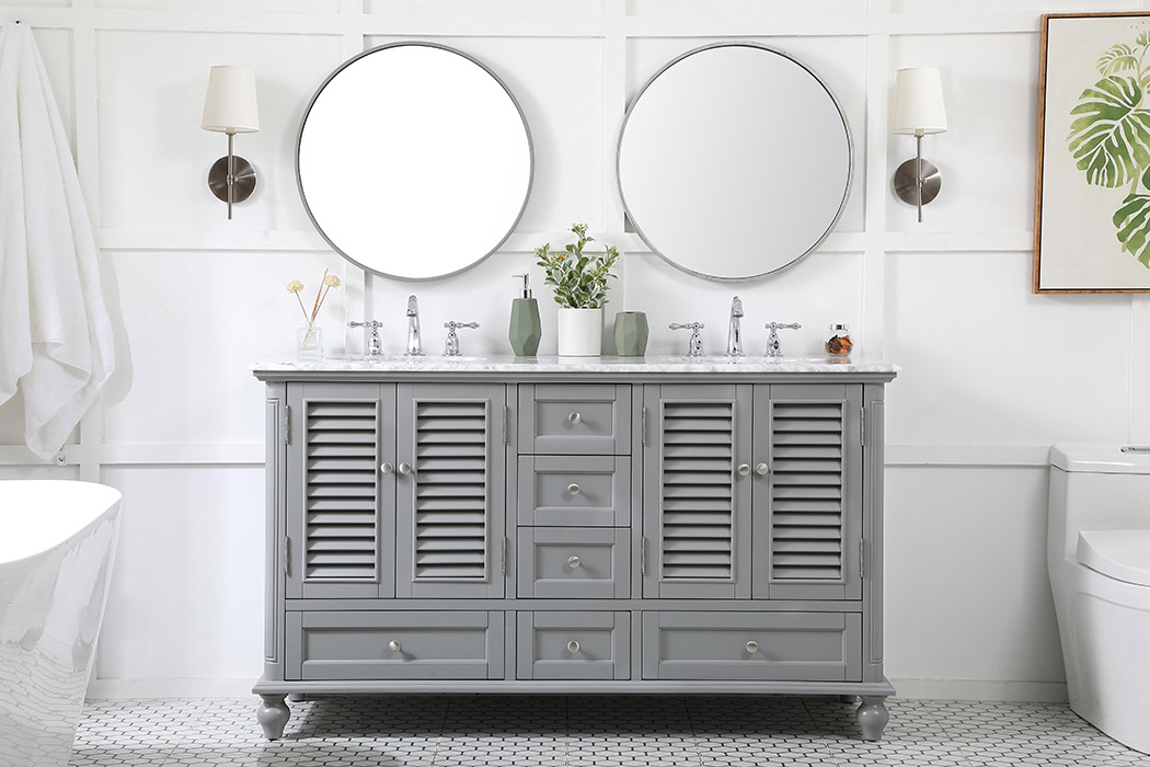 Elegant Bathroom Vanity - Gray (VF30560DGR)