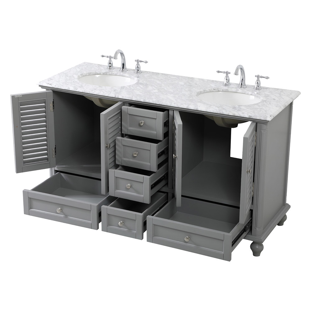 Elegant Bathroom Vanity - Gray (VF30560DGR)