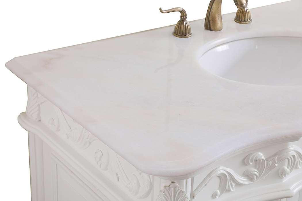 Elegant Bathroom Vanity - Antique White, L 42" (VF38842AW)