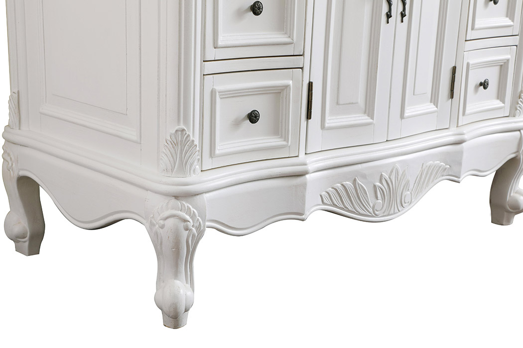 Elegant Bathroom Vanity - Antique White, L 42" (VF38842AW)