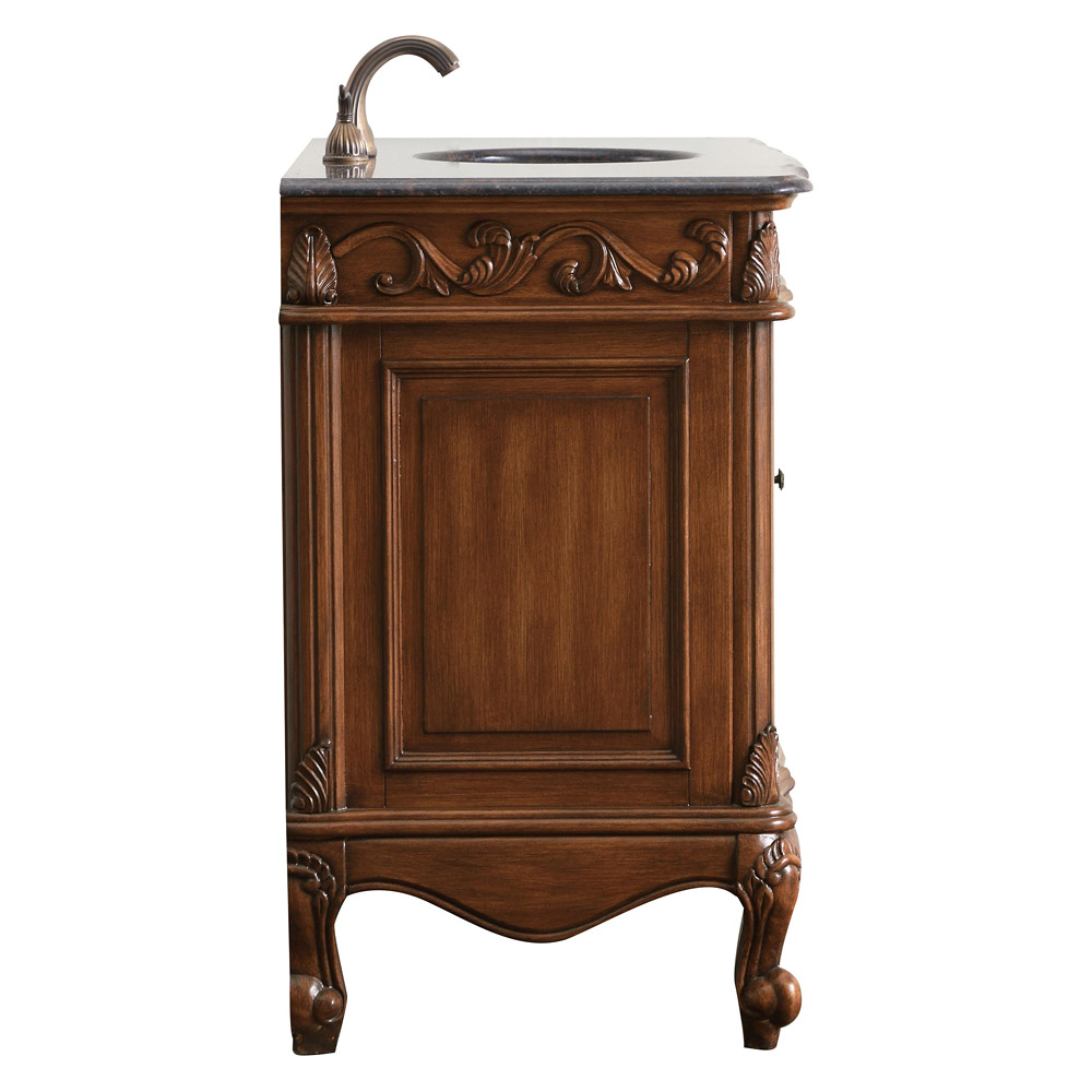 Elegant Bathroom Vanity - Teak, L 42" (VF38842TK)