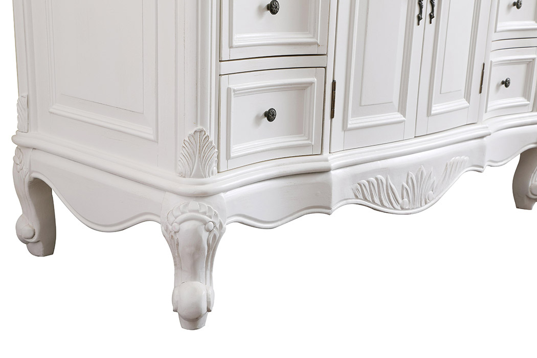 Elegant Bathroom Vanity - Antique White, L 48" (VF38848AW)