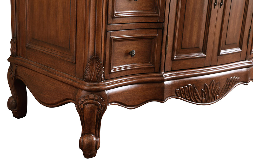 Elegant Bathroom Vanity - Teak, L 48" (VF38848TK)