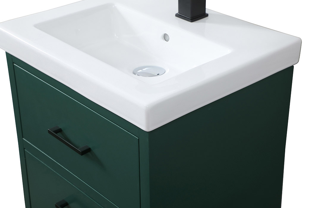 Elegant Bathroom Vanity - Green, L 18" (VF41018MGN)