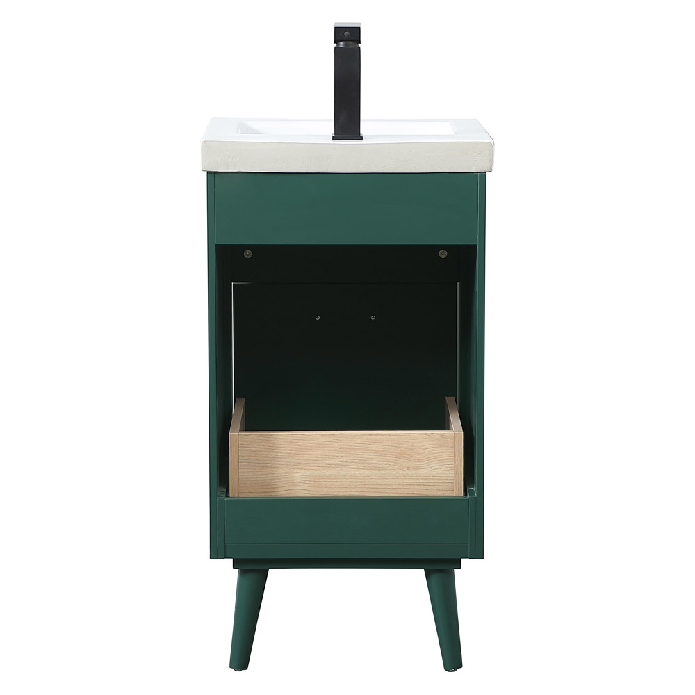 Elegant Bathroom Vanity - Green, L 18" (VF41018MGN)