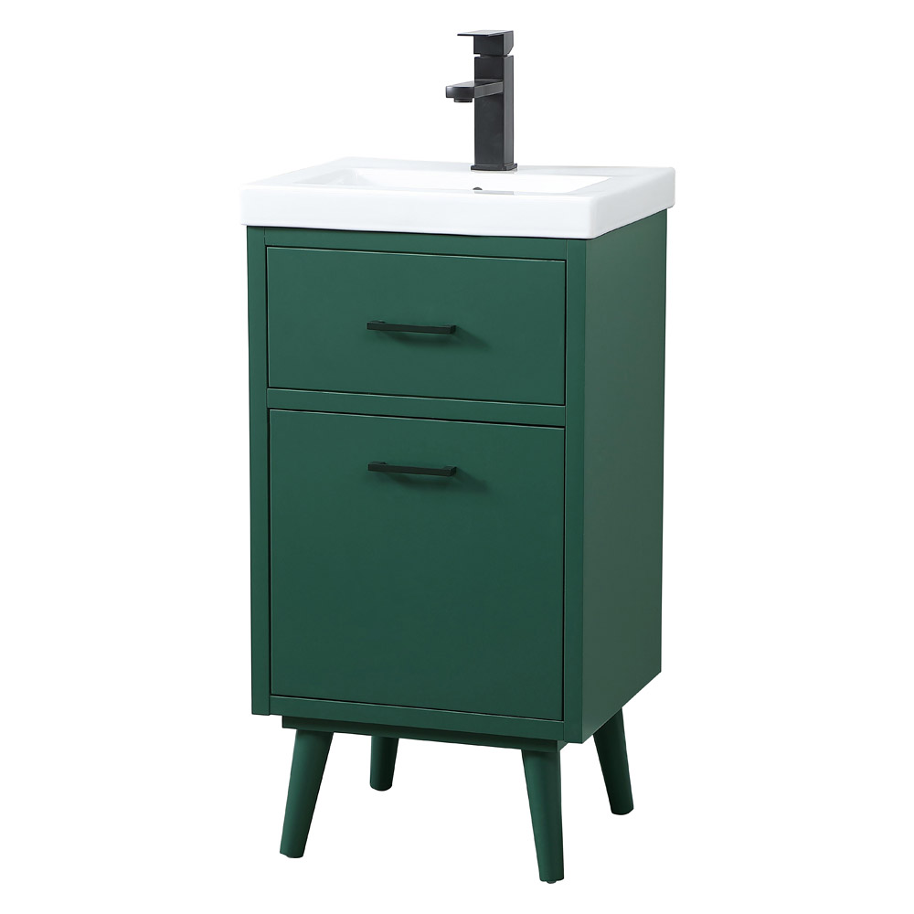 Elegant Bathroom Vanity - Green, L 18" (VF41018MGN)