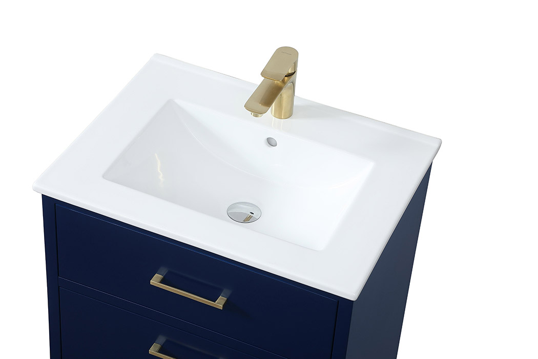 Elegant Bathroom Vanity - Blue, L 24" (VF41024MBL)