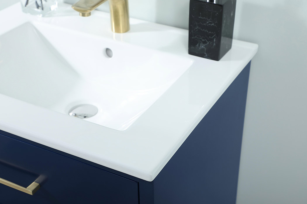 Elegant Bathroom Vanity - Blue, L 24" (VF41024MBL)