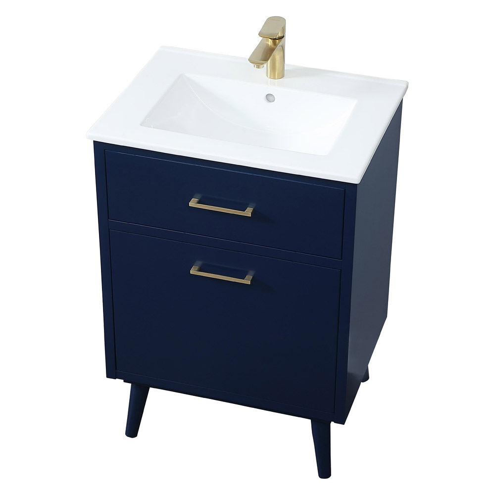 Elegant Bathroom Vanity - Blue, L 24" (VF41024MBL)