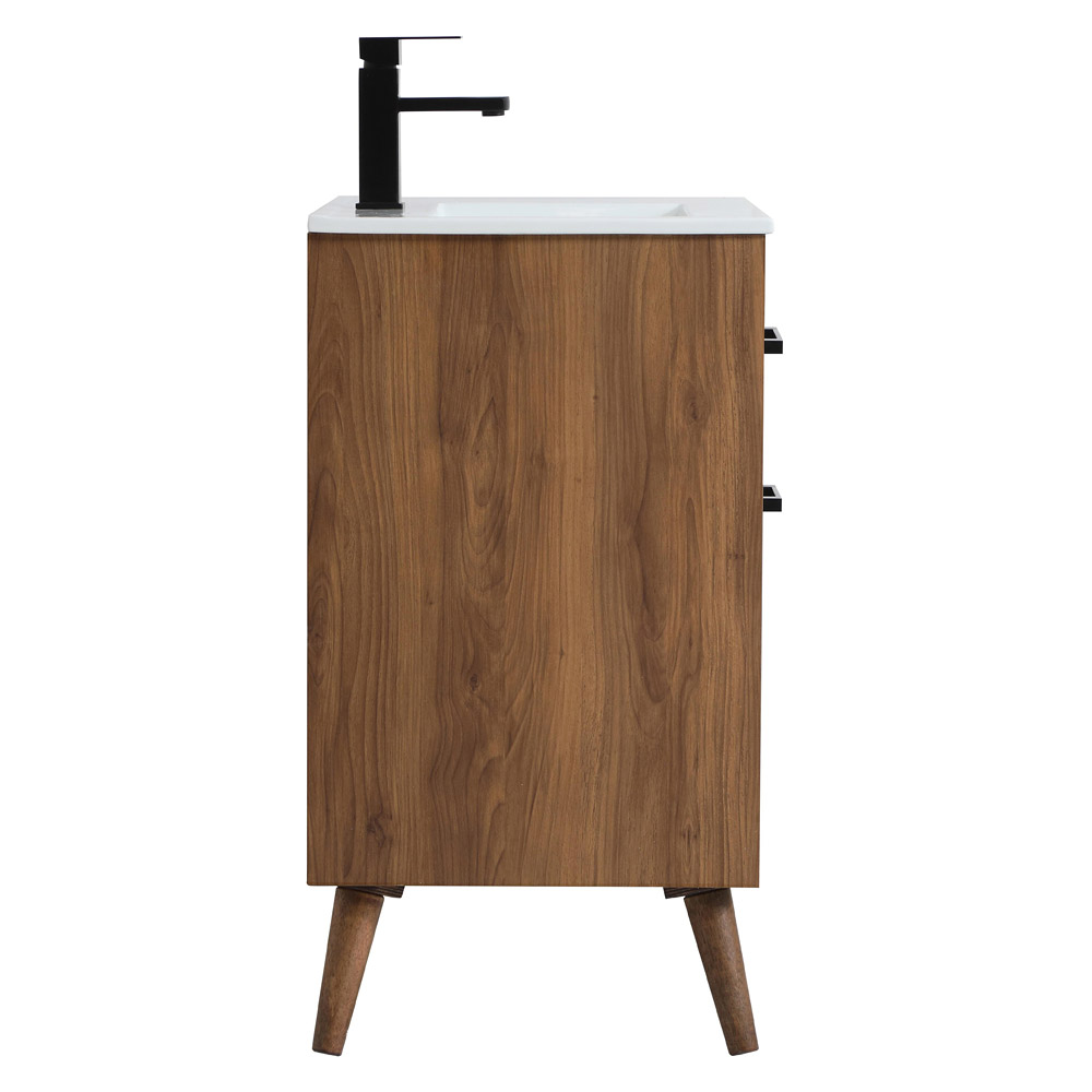 Elegant Bathroom Vanity - Walnut Brown, L 24" (VF41024WB)