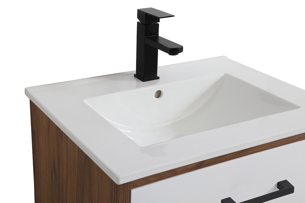 Elegant Bathroom Vanity - White, L 24" (VF41024WH)