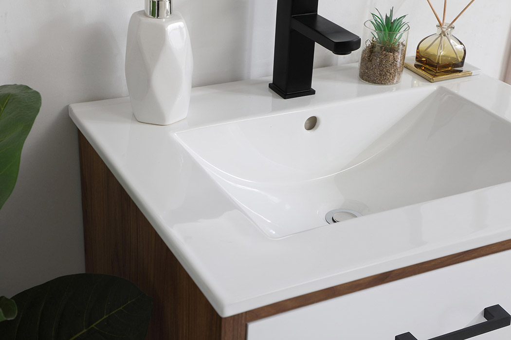 Elegant Bathroom Vanity - White, L 24" (VF41024WH)