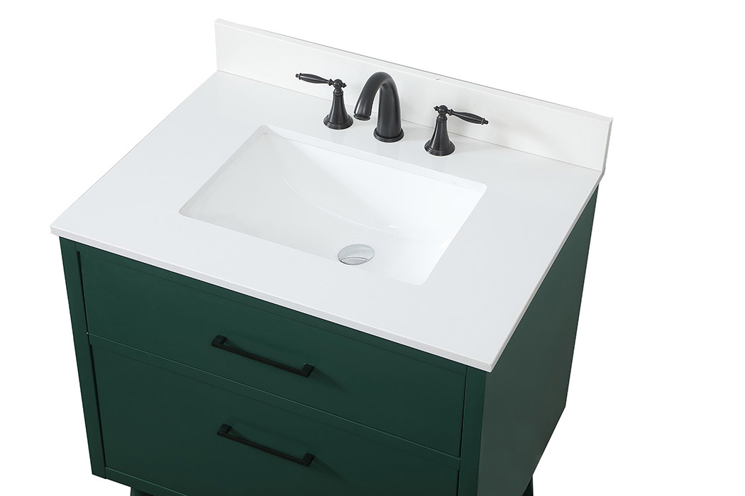 Elegant Bathroom Vanity - Green (VF41030MGN-BS)