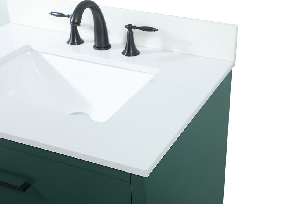 Elegant Bathroom Vanity - Green (VF41030MGN-BS)