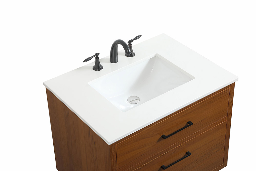 Elegant Bathroom Vanity - Teak (VF41030MTK)